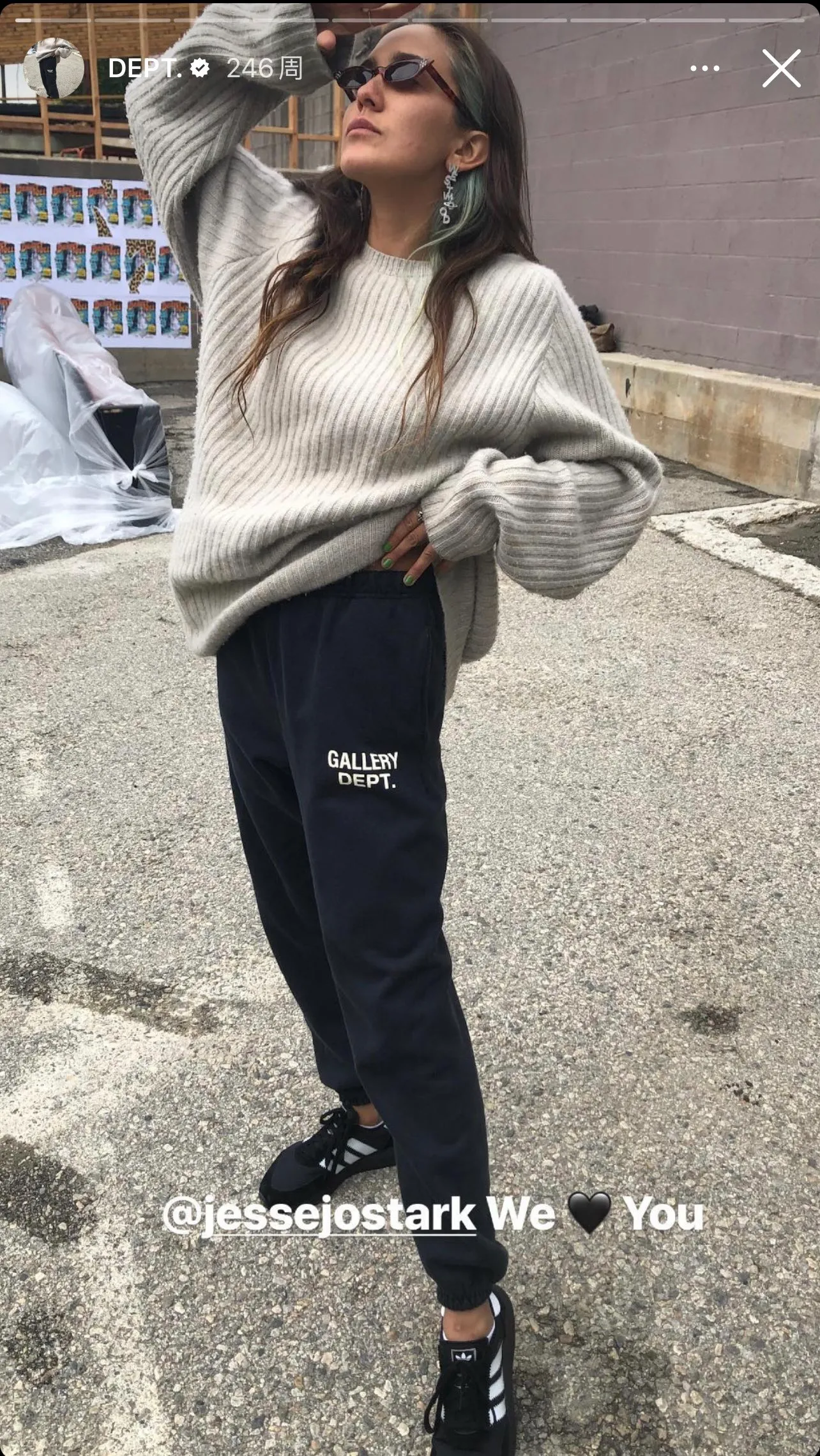 Gallery Dept. English Logo Sweat Pant English Basic Logo Sweat Pant Vintage Washed Trousers Washed Black S-XL ⚠️Note: The genuine product is not black and the color is navy blue. Don’t buy the wrong one!
